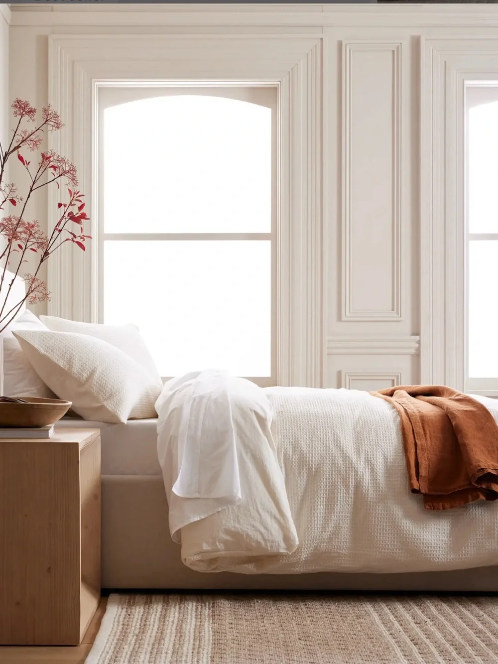 Quince Twin Luxe Honeycomb Duvet Cover  Organic Undyed Natural